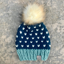 Load image into Gallery viewer, Feel the Love hat in Succulent/Navy