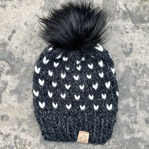 Feel the Love hat in Charcoal